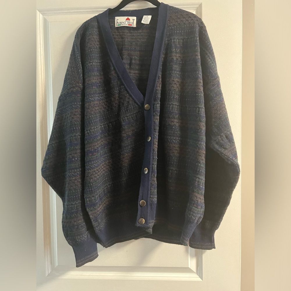 Vintage Florence Tricot Men’s button down sweater